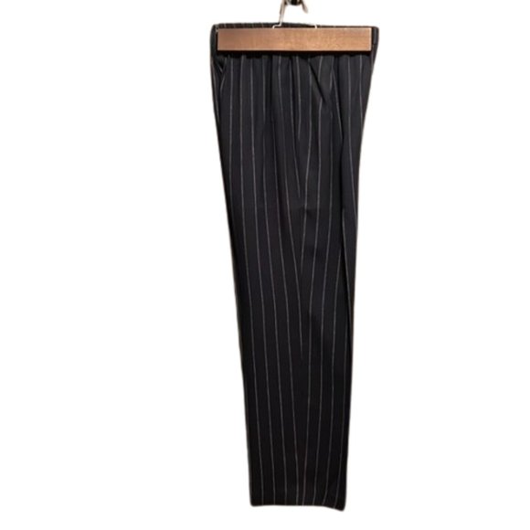 Emblem - Navy Pinstripe Rayon-blend 3 in 1 (Blazer Pant Skirt) Suite - S… - Picture 5 of 13